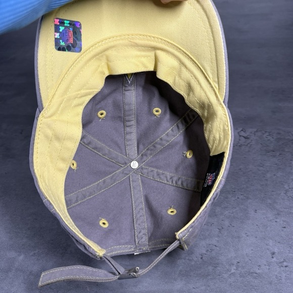 New Orleans Saints Hat Womens Gray‎ Baby Yellow Vintage 90s Y2K Short Brim Cute - Picture 7 of 7